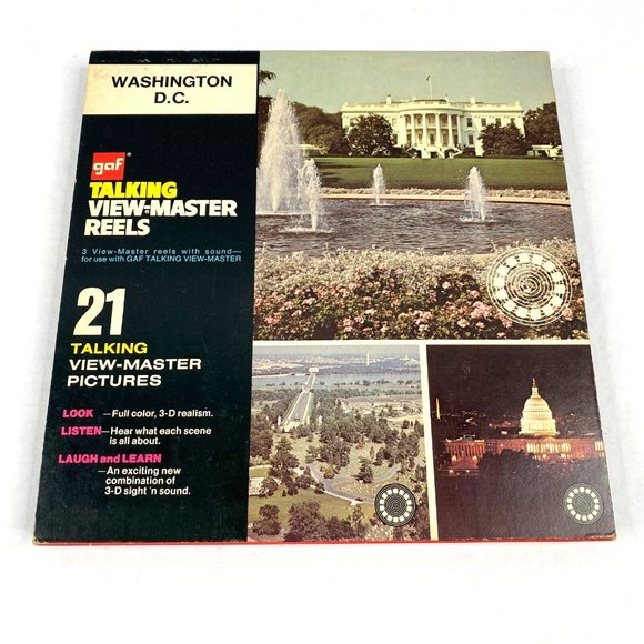 Talking View-Master Washington DC 3 Reel Set Vintage USA Capital Travel Vintage - Picture 5 of 12